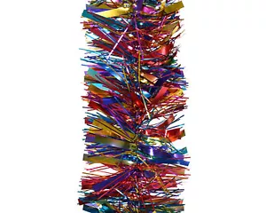 2,7m x 10cm Weihnachtsgirlande - Lametta Girlande Christbaumschmuck Bunt - Bild 1 von 1