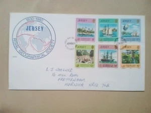 L....... Jersey   fdc 1980 GB   GEOGRAPHICAL SOCIETY - Picture 1 of 1