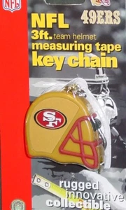 NFL San Francisco 49ers 3 Foot Tape Measure Keychain, NEW - Picture 1 of 1
