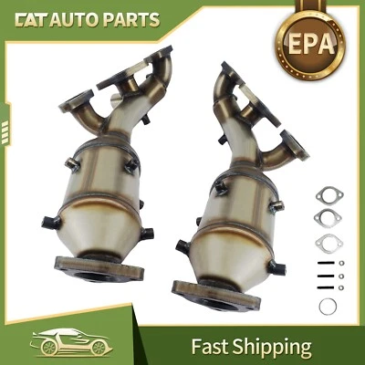 2X Catalytic Converter For 2002 2003 2004 Nissan Frontier/Xterra 3.3L V6 EPA - Image 1 of 4