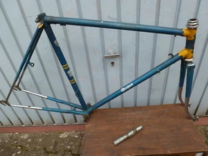 Peugeot Randonneur Rennrad Rahmen Stahl 50er Jahre RH 57 28 Zoll Hebelumwerfer - Bild 1 von 21