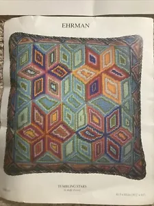 Ehrman Kaffe Fassett Needlepoint Tapestry Kit Tumbling Stars 16.25 x 16” Read!! - Picture 1 of 10