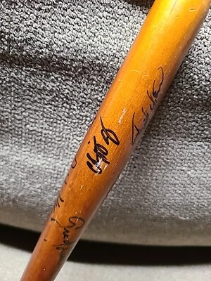 **Autographed** Richmond Braves Mini Bat Ft. Chipper Jones **HoF** - Image 1 of 4