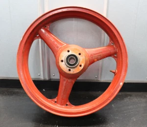 98-02 KAWASAKI NINJA ZX6R ZX6 00 02 ZX9R OEM FRONT WHEEL RIM STRAIGHT 1998 2001 - Picture 1 of 9