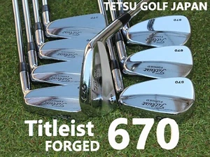 Titleist 670 Forged Muscle Back Iron Set 3-PW 8 Clubs Dynamic Gold S200 Rare #2 - Picture 1 of 16