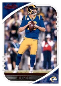 2020 Absolute Red Foil Jared Goff NFL Insert Parallel Refractor Rams #59 - Picture 1 of 2