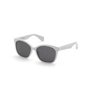 Adidas OR0045 21C White Mirrored Square Plastic Sunglasses Frame 57-15-140 - Picture 1 of 7