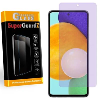 Protector de pantalla de vidrio templado anti luz azul para Samsung Galaxy A52 4G / 5G Foto 1 de 4