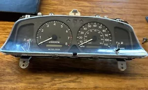 01 02 Toyota Corolla Gauge Cluster with Tach Black 280K Used - Picture 1 of 11