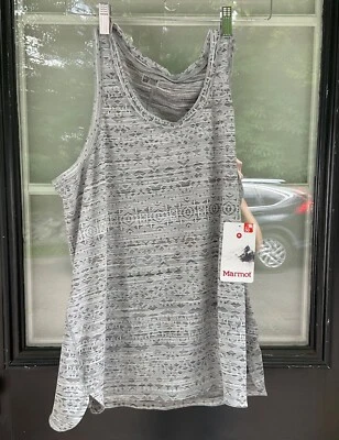 Camiseta sin mangas para mujer MARMOT Elana en acero oscuro talla grande UPF50 Foto 1 de 4