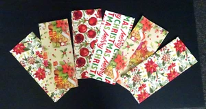 Vintage Christmas Retro Gift Wrapping Paper 26" x 20" Lot of 6 Assorted Sheets - Picture 1 of 12