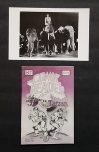 "TARZAN" 2 VINTAGE"EDGAR RICE BURROUGHS" ITEMS "COMIC READER" & PROMO CARD "ERB" - Imagen 1 de 6