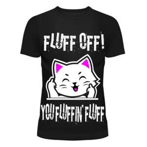 Cupcake Kult Fluffing Fluff Kitty Katze Gothic Punk süß T-Shirt T-FLUFFINGT-B - Bild 1 von 3