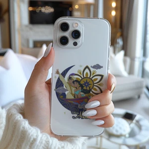 Disney Aladdin Cute Jasmine Aladdin Flying Carpet Floral Phone Case AC220 - Picture 1 of 1