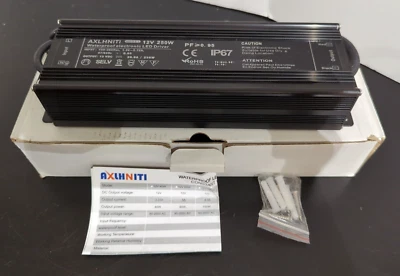 AXLHNITI Waterproof Electronic LED Driver --- 12v 250W IP67 - Image 1 of 4