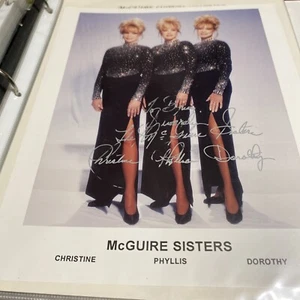 McGuire Sisters Autographed 8 x 10 Photo Personalized  - Picture 1 of 1