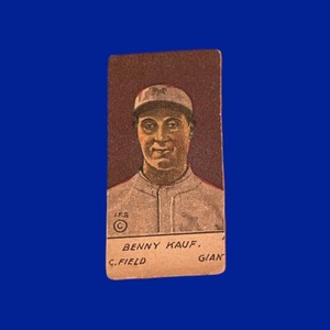 1920 W516-1 #16 BENNY KAUF (KAUFF) Hand Cut Strip Card   VINTAGE