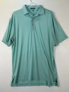 Polo golf Peter Millar uomo estiva comoda verde manica corta taglia media - Foto 1 di 6