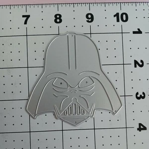 Universal Thin Metal Die Cut Tool Ornament Darth Vader Star Wars Death Star mask - Imagen 1 de 2