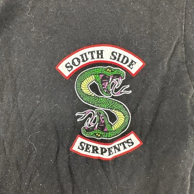 Camisa Riverdale South Side Para Mujer S Serpientes Negras Estampado Gráfico Manga Corta Foto 1 de 4