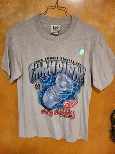Detroit Red Wings Vintage Herren Gr. Medium Stanley Cup Champion T-Shirt 1998 - Bild 1 von 6