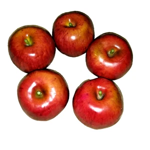 Realistic decorative Fake red apples 5 PCS - Picture 1 of 3