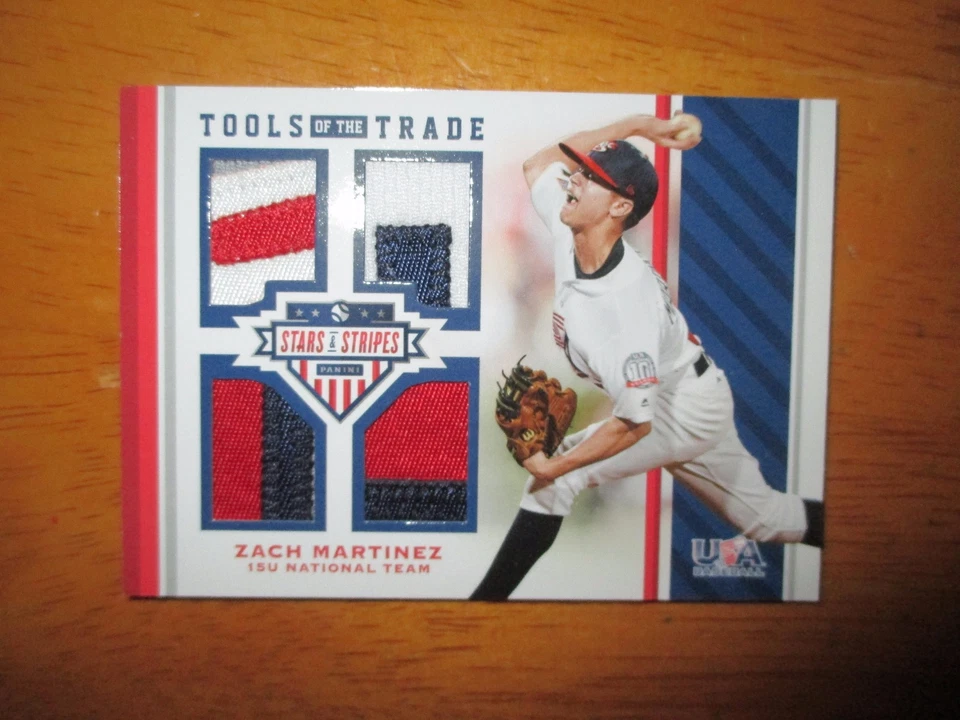 ZACH MARTINEZ 2017 Panini Stars & Stripes USA Baseball Game Used Patch #17/25 - Image 1 of 1