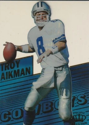 Troy Aikman 1995 Pacific Crystalline #CR1 Dallas Cowboys Foto 1 de 2