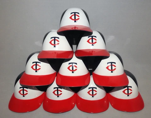 Lot of (10) MINNESOTA TWINS Ice Cream SUNDAE HELMET New Baseball Mini Snack Bowl Cover