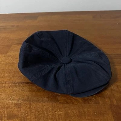 Broner Men’s Blue Cabbie Hat Flat Cap Large 100% Cotton Snap 70s Retro Style Y2K - Image 1 of 4