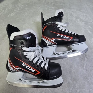 Youth Ccm Jet Speed Ft340 Hockey Skates Size 2 Black  - Picture 1 of 7