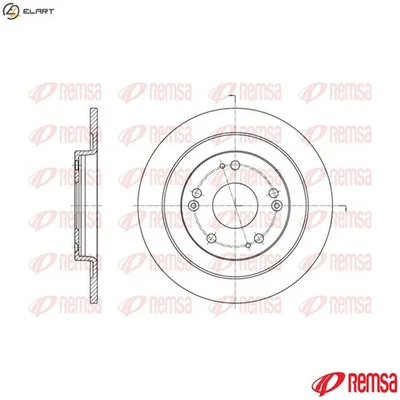 2x BRAKE DISC 61654.00 FOR HONDA CIVIC/IX/Tourer N22B4 2.2L R18Z4 1.8L 4cyl - Image 1 of 4