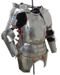 Traje de armadura corporal de caballero medieval placa completa armadura hombro y brazo protector artículo de regalo - Imagen 1 de 8