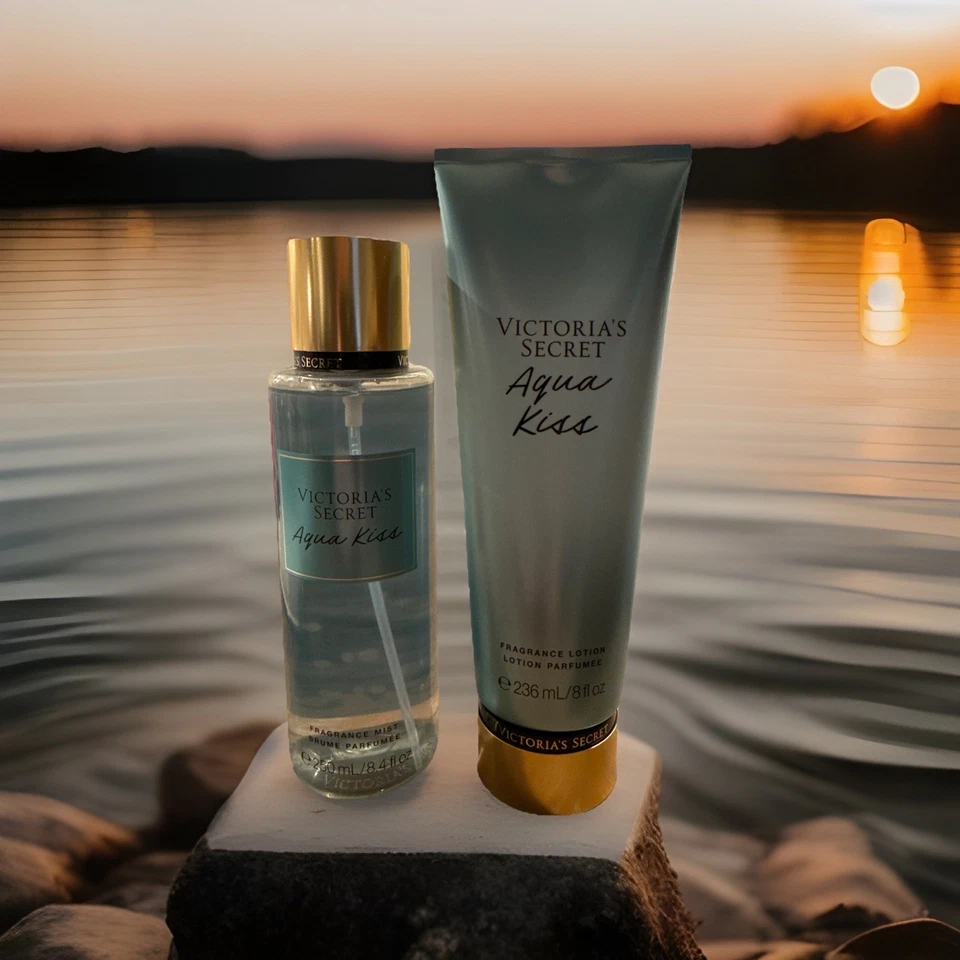 Victoria's Secret Aqua Kiss воды аромат тела 8,5 унций и 8 унций лосьон - Изображение 1 из 1
