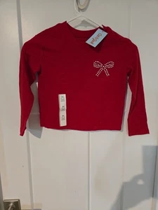 girls XS Cat & Jack red long shirt - Picture 1 of 3