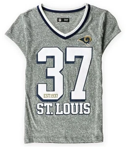 Justice Girls St. Louis Rams Graphic T-Shirt, Grey, 6/7 - Picture 1 of 1