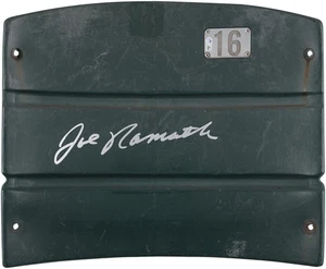 Joe Namath New York Jets Autographed Green Shea Stadium Seatback - Picture 1 of 1