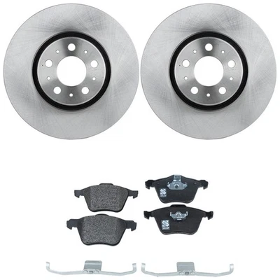 Disc Brake & Pad Kit For 03-2014 Volvo XC90 Front Left Right Semi-Metallic Pads - Image 1 of 4