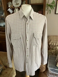 CHAMPION COUNTRY SHIRT. XL. TAN BROWN CHECK. REGULAR FIT. COTTON. - Picture 1 of 12