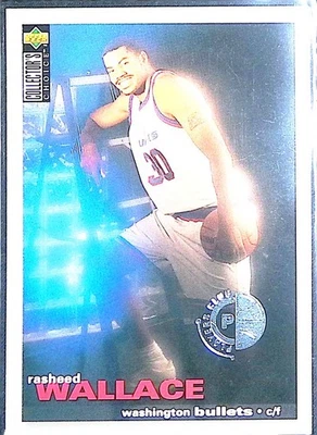 1995-96 Collector's Choice #239 Rasheed Wallace Player's Club - Image 1 of 2