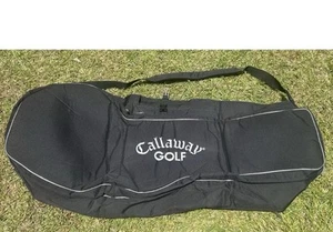 Callaway Travel Golf Bag Soft Case Cover Carry Black 50" Long 3 Compartment Zip - Picture 1 of 2