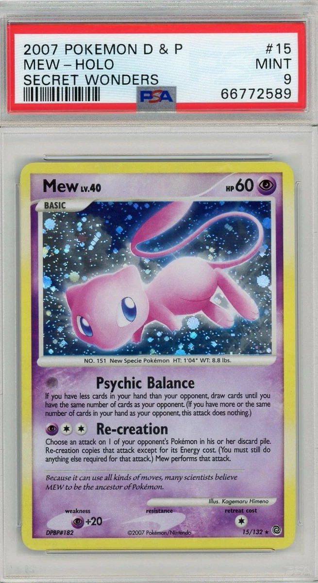 Mew Pokémon TCG Secret Wonders Individual Collectible Card Game