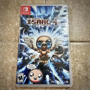 The Binding of Isaac Afterbirth + Nintendo Switch NUEVA Cubierta Azul Sellada RARA - Imagen 1 de 6