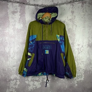 Vintage Nike Jacket Swoosh Y2K Men’s Drill Nylon Sports Rare 90s Size L - Picture 1 of 9