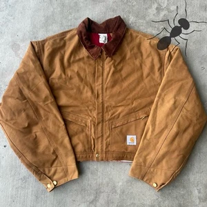 Vintage y2k cropped carhartt detroit style work wear jacket - Picture 1 of 12