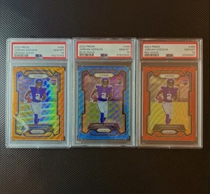 2023 PANINI PRIZM - 3X JORDAN ADDISON WAVE LOT ALL PSA 10 ๐ VIKINGS FANS ๐ - Picture 1 of 2