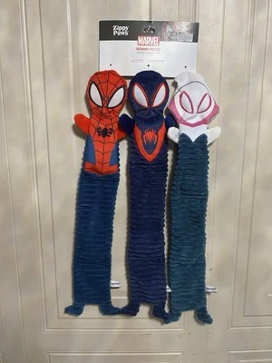 ZippyPaws Marvel Skinny Peltz Bulk упаковка 3 шт. - Человек-паук, Майлз Моралес и Паук - Изображение 1 из 4
