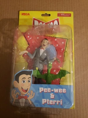 New NECA Pee-Wee Herman & Pterri Figure 2023 Playhouse  5" Tall Plus Stand - Image 1 of 4