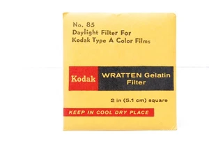 [Unbenutzt] Kodak Nr. 85 Tageslicht 2 ZOLL (5,1 CM) WRATTEN GELATINEFILTER für JAPAN - Bild 1 von 7