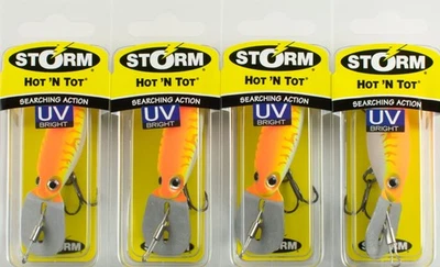 (LOTE DE 4) STORM HOT 'N TOT MADFLASH 3/16OZ HM652 ORANGE FIRE UV CR5213 - Imagem 1 de 2